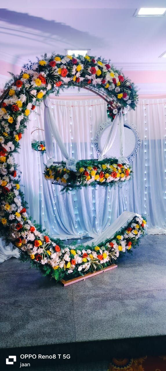 Floral Ring Cradle Setup