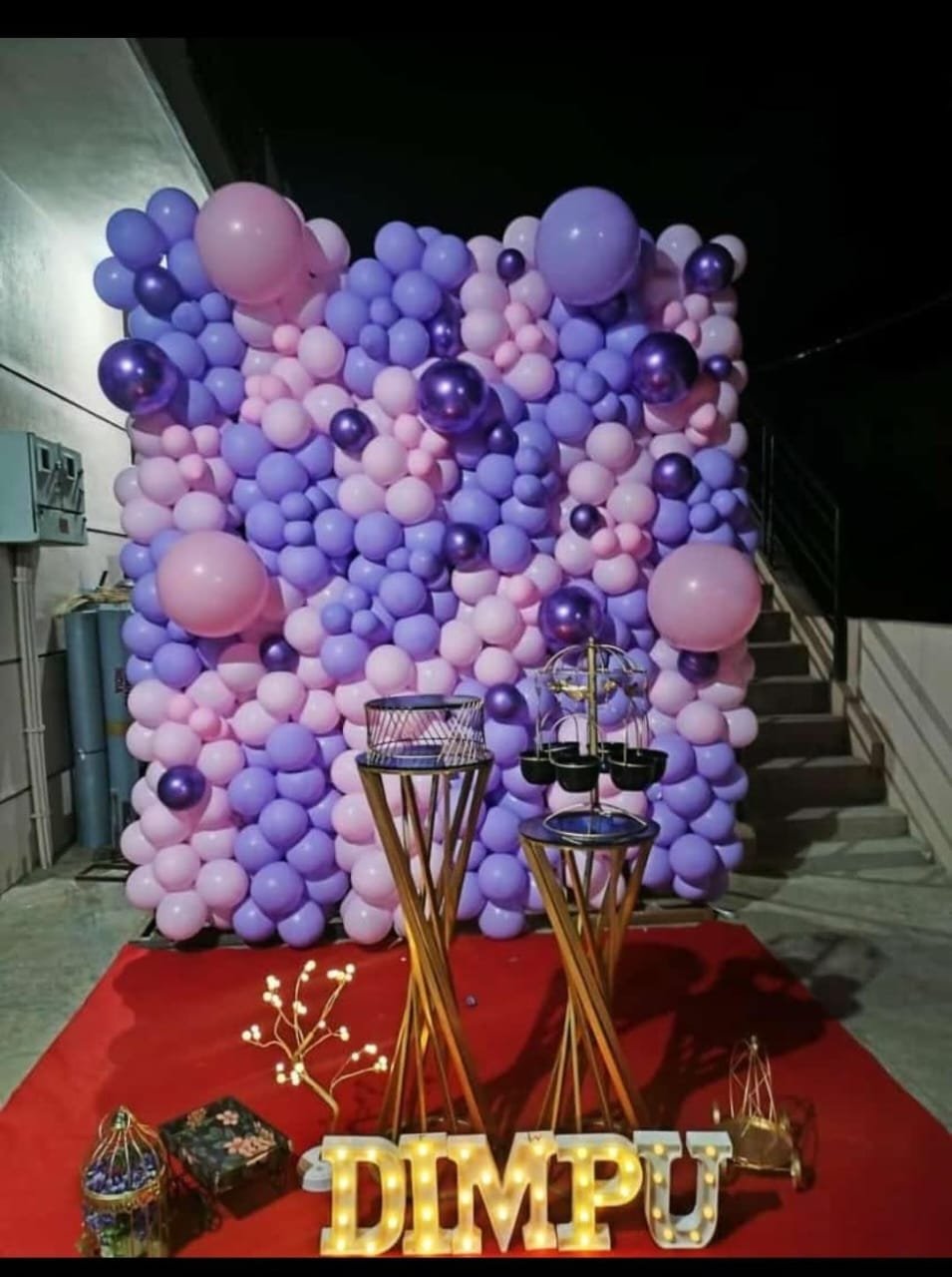Purple Balloon Wall