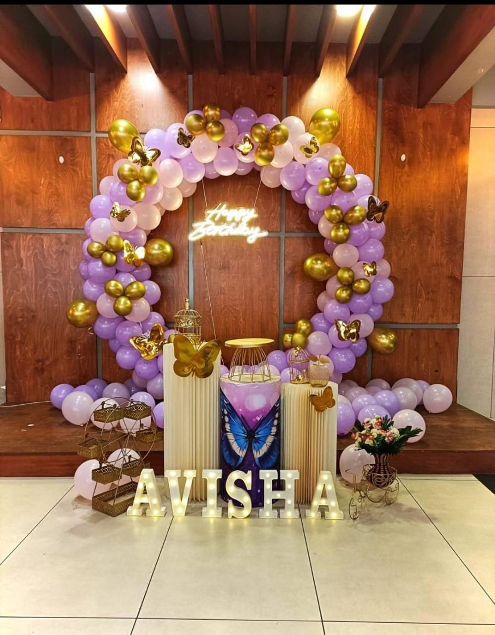 Pink Birthday Setup